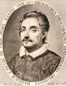 Porträt von Girolamo Frescobaldi von Claude Mellan