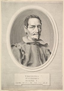Porträt von Vicenzo Giustiniani, 1631 von Claude Mellan