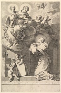 Heiliger Bernhard kniet vor der Jungfrau und dem Kind, 1640