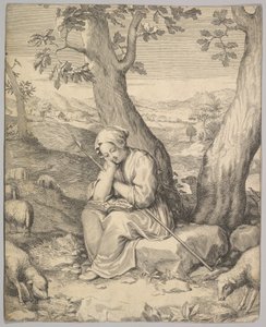 St. Genoveva von Claude Mellan