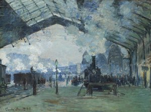 Ankunft des Normandie-Zuges, Gare Saint-Lazare von Claude Monet
