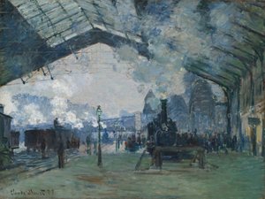 Ankunft des Normandie-Zuges, Gare Saint-Lazare, 1877 von Claude Monet
