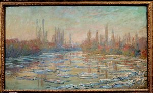 Eis oder Debakel auf der Seine. Gemälde von Claude Monet (1840-1926) von Claude Monet
