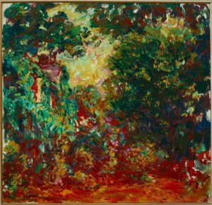 Das Haus des Künstlers vom Rosengarten aus gesehen von Claude Monet