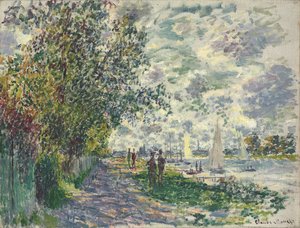 Das Ufer von Petit-Gennevilliers, 1875 von Claude Monet