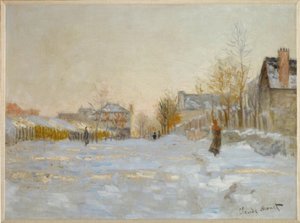 Schnee in Argenteuil von Claude Monet