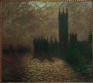 Das Parlament, stürmischer Himmel