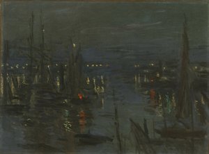Le Port du Havre, Effet de Nuit Der Hafen von Le Havre bei Nacht, 1873