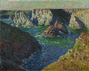Die Felsen von Belle-Ile von Claude Monet