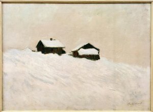 Häuser im Schnee, Norwegen