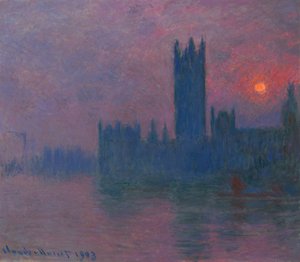 Parlament, Sonnenuntergang, ca. 1900-03