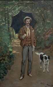 Porträt von Victor Jacquemont mit Sonnenschirm