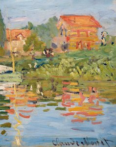 Regatten in Argenteuil (Detail) von Claude Monet