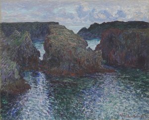 Felsen bei Port-Goulphar, Belle-Île, 1886 von Claude Monet