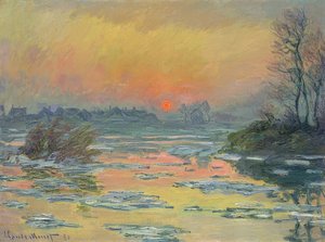 Sonnenuntergang über der Seine