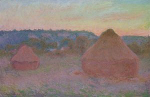 Getreideschober am Ende des Tages, Herbst, 1890-91 von Claude Monet