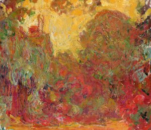 Das Haus vom Rosengarten aus gesehen, 1922-24 von Claude Monet