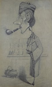 Der Schotte mit einer Pfeife, 1857 von Claude Monet