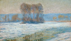 Die Seine bei Bennecourt, Winter