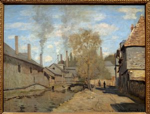 Der Bach von Robec bei Rouen. Gemälde von Claude Monet von Claude Monet
