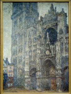 Das Portal der Kathedrale von Rouen; graues Wetter von Claude Monet