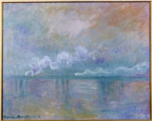 Blick auf die Charing Cross Brücke in London von Claude Monet