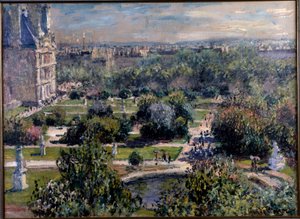 Blick über die Tuileriengärten in Paris