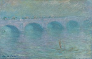 Waterloo-Brücke im Nebel
