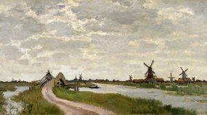 Windmühlen bei Zaandam von Claude Monet