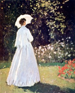 Frau im Garten, Sainte-Adresse, (Detail), 1867 von Claude Monet