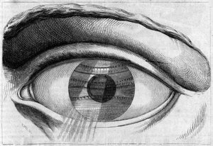 Ein Blick auf das Theater von Besançon von Claude Nicolas Ledoux (1736-1806).