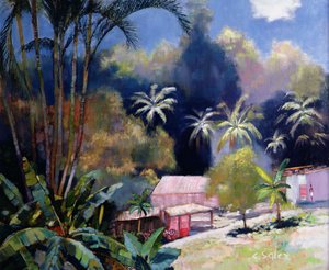 Tropischer Wald, Martinique von Claude Salez