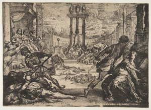 Ein Massaker durch das Triumvirat von Claude Vignon