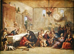 Christus wäscht den Jüngern die Füße, 1653