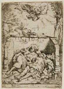 Die Leichen der Heiligen Peter und Paul im selben Grab