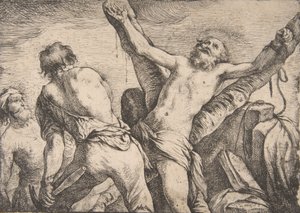 Das Martyrium des Heiligen Andreas, 1623 von Claude Vignon