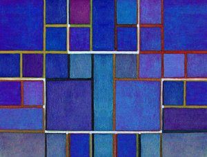 Abstrakte Blaue Gitter