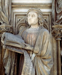 Jeremia. Der Sockel des Mosesbrunnens (Skulptur) von Claus Sluter
