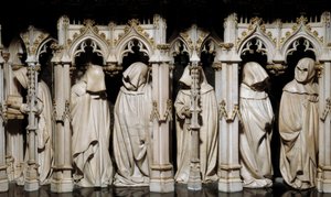 Die Büßer des Grabmals von Philipp dem Kühnen (1342-1404) Skulptur von Claus Sluter (1350-1406) 15. Jahrhundert. Dijon, Museum der Schönen Künste von Claus Sluter