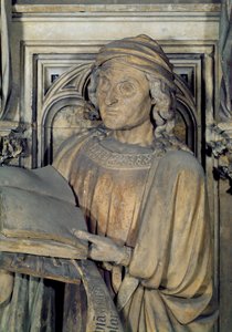 Jeremia, Detail (Prophetenfigur) von Claus and Malouel, Jean Sluter