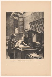 Drucker Liénard und sein Sohn von Clement Bellenger