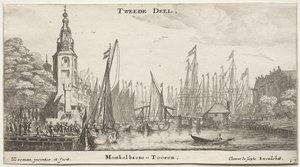 Verschiedene Schiffe und Ansichten von Amsterdam, Teil II