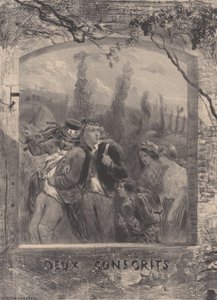 Zwei Wehrpflichtige, ca. 1830-70 von Célestin Nanteuil