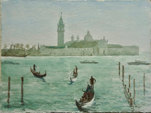 S.M.Maggiore, Sonniger Wintermorgen, 2020 von Clive Wilson