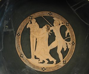 Ajax der Kleine zieht Kassandra vom Palladium, 5. Jh. v. Chr.