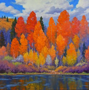 Herbstsee-Reflexionen