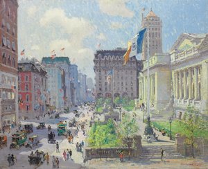 New York Public Library von Colin Campbell Cooper