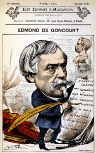 Edmond de Goncourt - von Coll-Toc, in „Les Hommes d