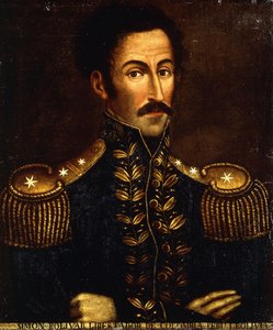 Porträt von Simon Bolivar, ca. 1925 von Colombian School