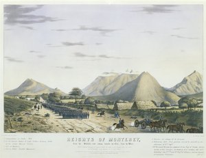 Höhen von Monterey, von der Saltillo-Straße in Richtung Stadt, [vom Westen,] [Worths Division bewegt sich unter den Kanonen des Feindes in Position, nach der Aktion von "St. Jeronimo," am Morgen des 21. September 1846]... [Nr. 2]